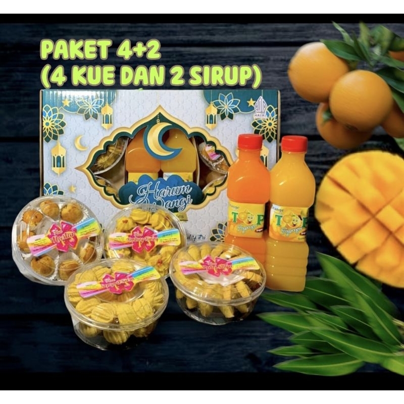 

Harum Wangii Paket 4+2 (4 Kue dan 2 Sirup)
