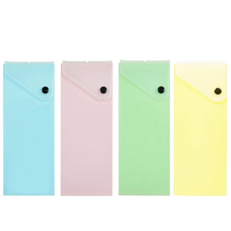 

kontak pensil kenko/ tempat pensil plastik/ kotak pensil warna-warni/ kotak pensil warna pastel/ kotak pensil murah