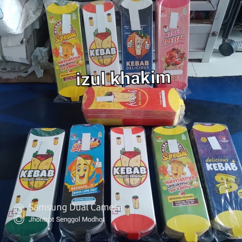 

Dus kebab Ivory Putih isi 100 lembar Ukuran 24x9cm / Kardus Kebab / Kemasan Kebab