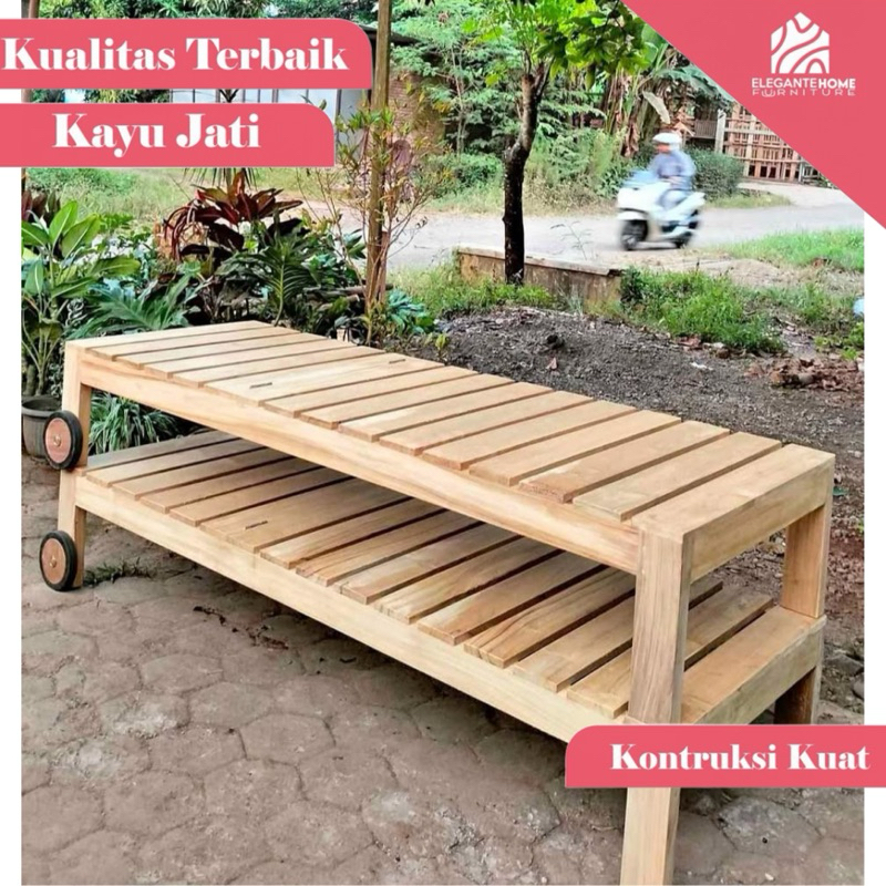 sunbeds pool lounge chairs pool lonjer kayu jati banhku kolam renang