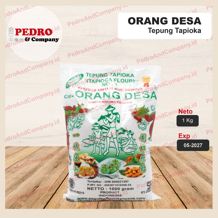 

Tepung tapioka cap orang desa AROMA PANDAN 1 kg - tapioca flour