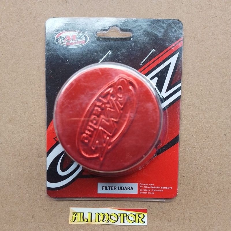 Filter karbu mini saringan udara mini PE 24 26 28 universal semua motor warna merah ori TW