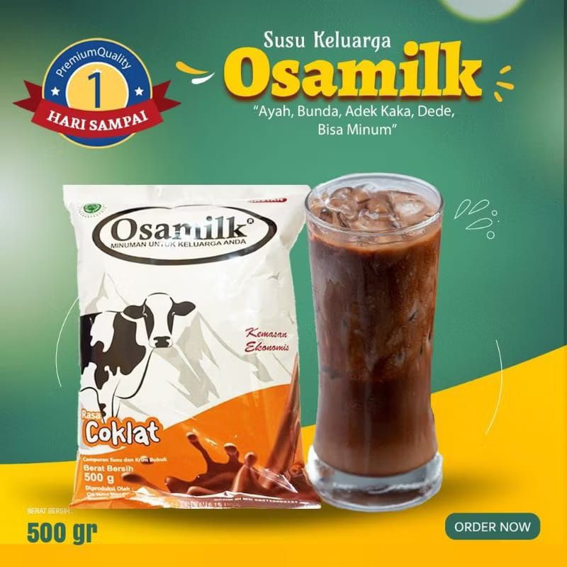 

OSAMILK 500 GRAM COKLAT Susu Osamilk Susu Penggemuk Badan dan Penambah Nafsu Makan Susu Osamilk 500 Gram Rasa Coklat