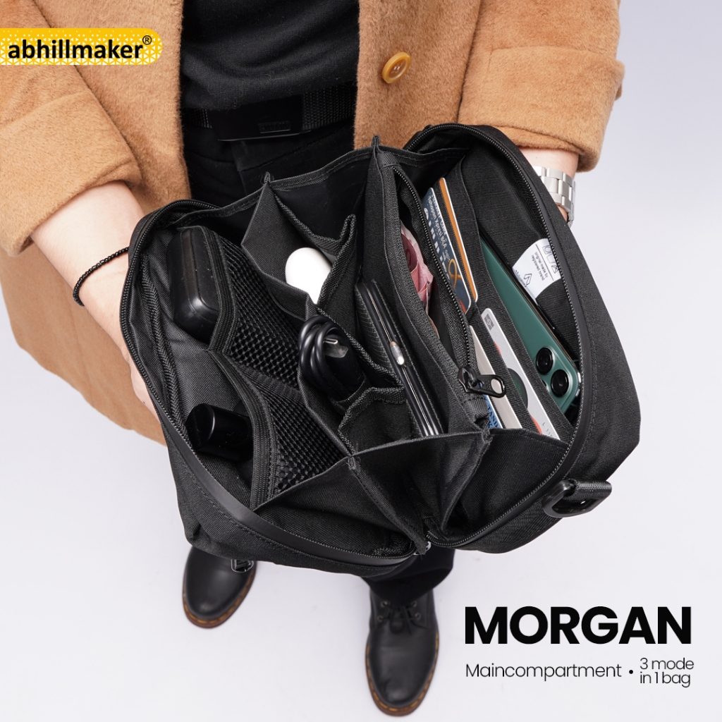 Ready Stock Abhillmaker Hand Bag Morgan - Clutch Bag / Sling Bag Tas Tangan Anti Air