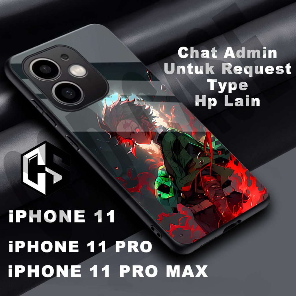 (COD 95) Softcase glossy kilau untuk type Hp IPHONE 11 / Motif Anime/case iphone 11 pro/casing iphon