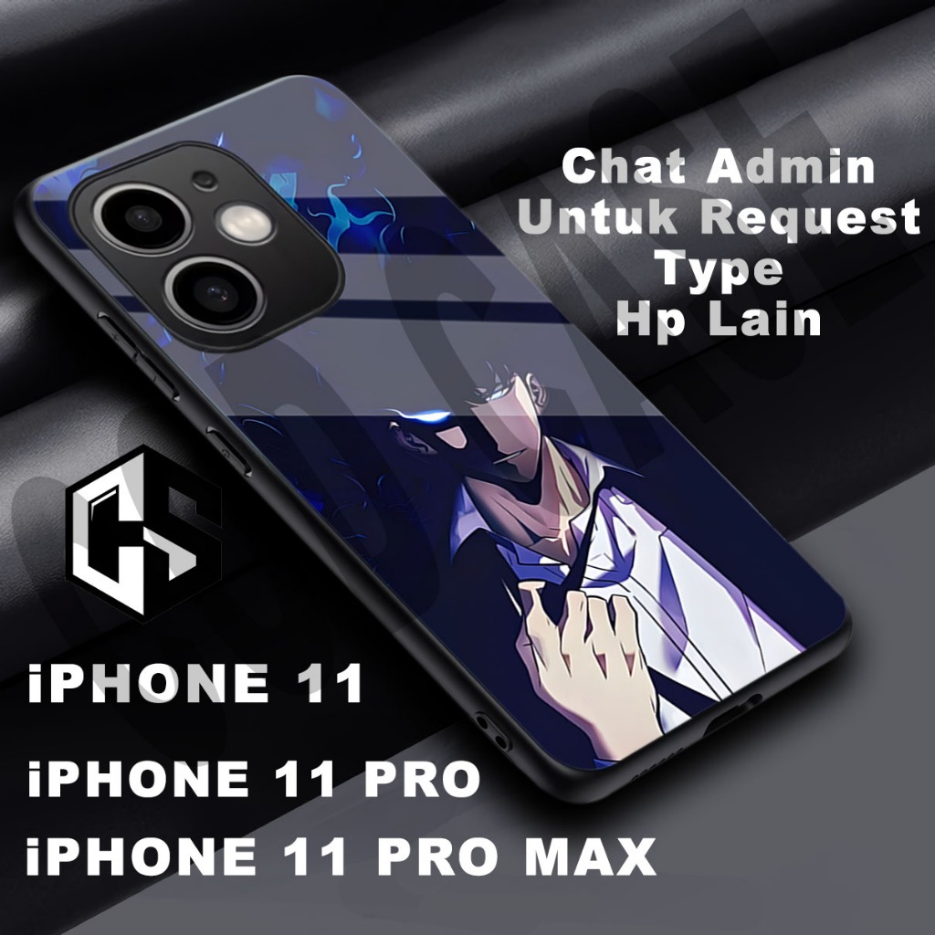 (COD 96) Softcase glossy kilau untuk type Hp IPHONE 11 / Motif Anime/case iphone 11 pro/casing iphon