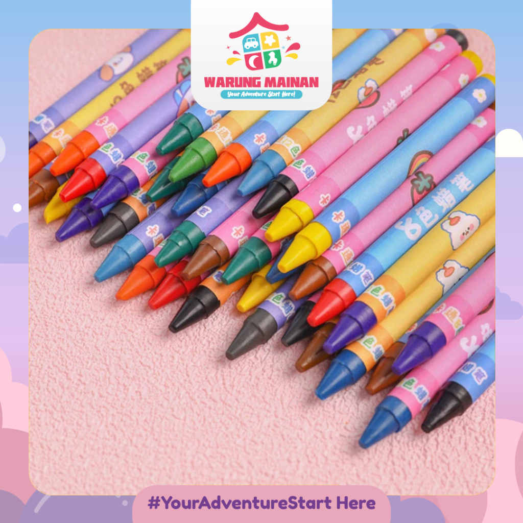 

[WARUNGMAINAN] [WM102] CRAYON MINI ISI 8 DAN 12 MOTIF LUCU / CRAYON MEWARNAI UNTUK ANAK ISI 8 DAN 12 WARNA