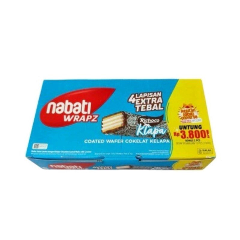 

1 pack Nabati Wrapz Coated Wafer Nabati Wafer Salut / Nabati Wafer Salut Cokelat Kelapa