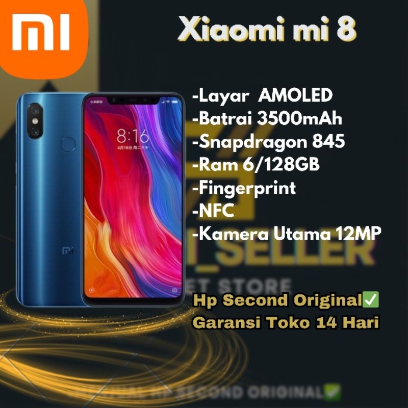 Xiaomi mi 8 6/128gb Second Ori