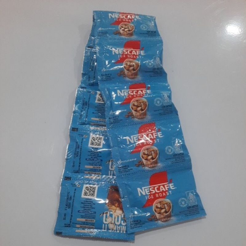 

1 renteng isi 10 sachet Nescafe ice roast 10x2gr