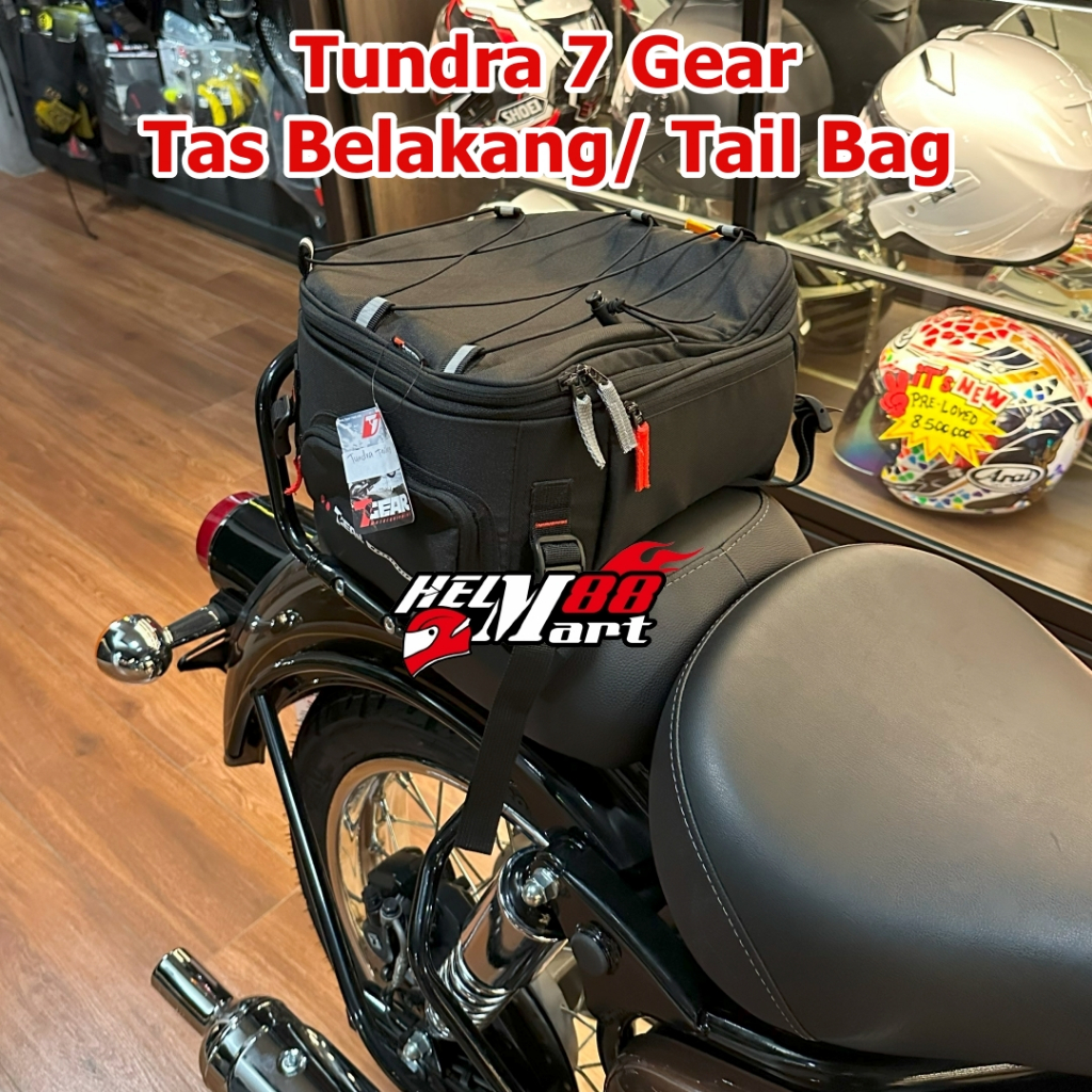 Tas Motor 7GEAR TUNDRA - Tas Jok Motor Tailbag 7 Gear Tas Belakang Tail Bag
