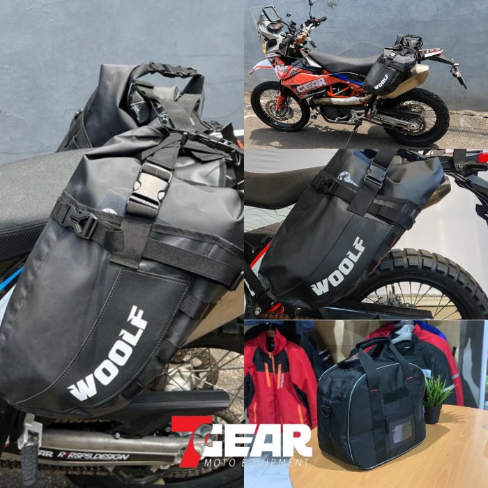 Tas UBag Woolf Waterproof Tas Samping Motor Sidebag Tas Touring Tas Adventure Trail Bag 7GEAR