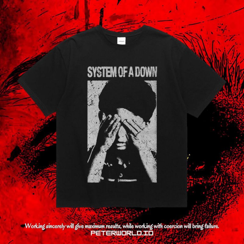 Peterworld "System Of A Down" Kaos | T shirt | Kaos Band System Of A Down Vintage Tee