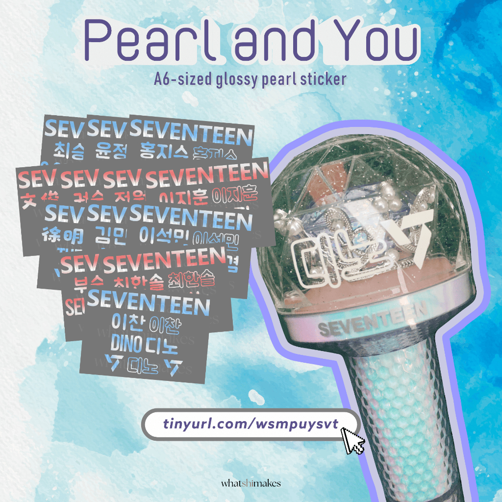 

pearl of you sticker - seventeen svt (decorative)