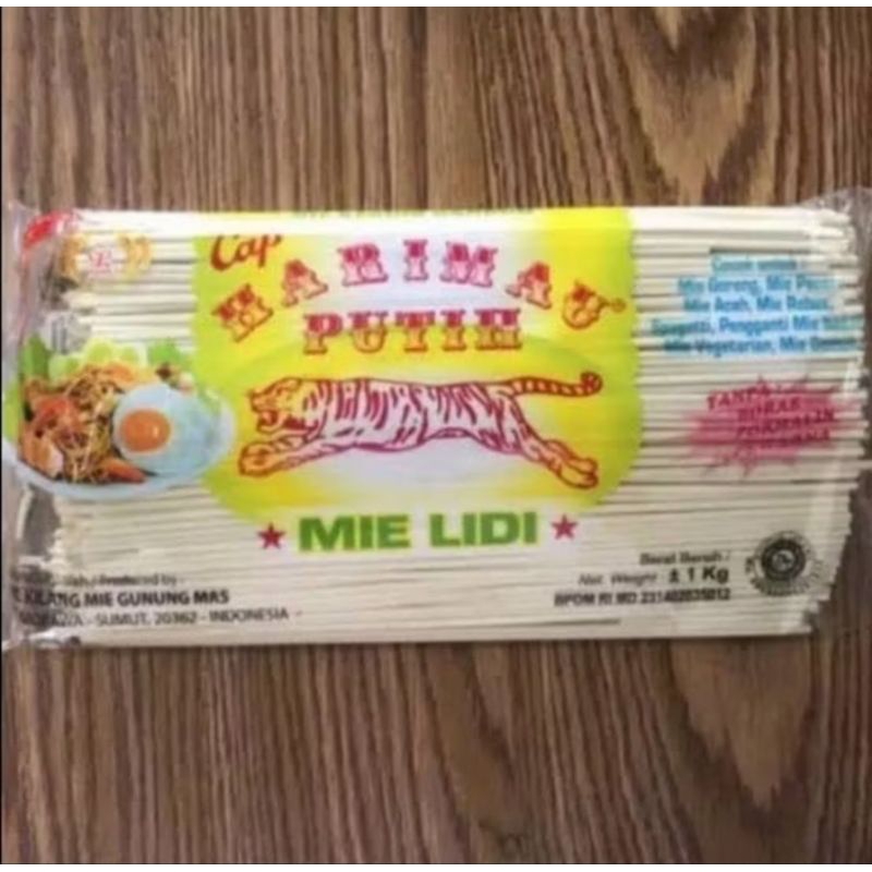 

Mie LIDI / Mie Gomak Putih / Mie Gomak Khas Medan 1KG