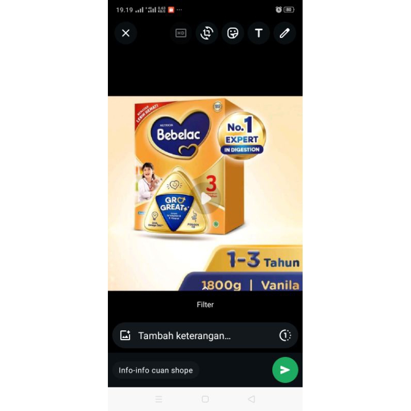 

bebelac 3 vanila 1.800 gr expaed .2026