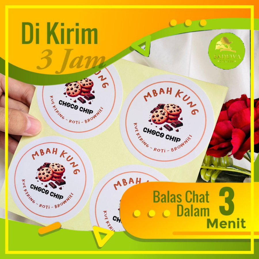 

Sadewa Sticker Label Toples Kue Kering Lebarang Stiker Hampers Cookies Edisi Idul Fitri Bulat Chromo