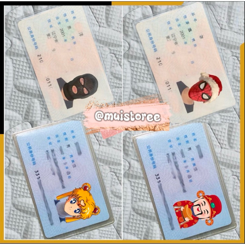 

Sampul Pelindung Kartu Tanda Pengenal Karakter Lucu Cover Pelindung Kartu ATM SIM KTP Cover Kartu Doff Bahan PVC Anti Air Cover Pelindung Anti Gores Karakter Kartun Plastik Pelindung Kartu Nama Kartun Lucu