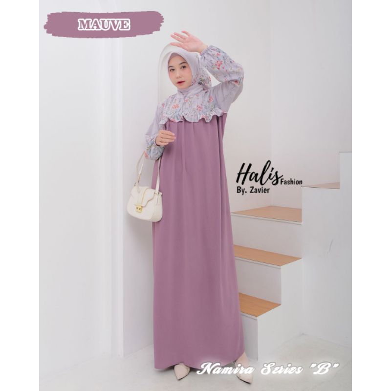 [ READY ] GAMIS NAMIRA SET JILBAB BY HALIS FASHION