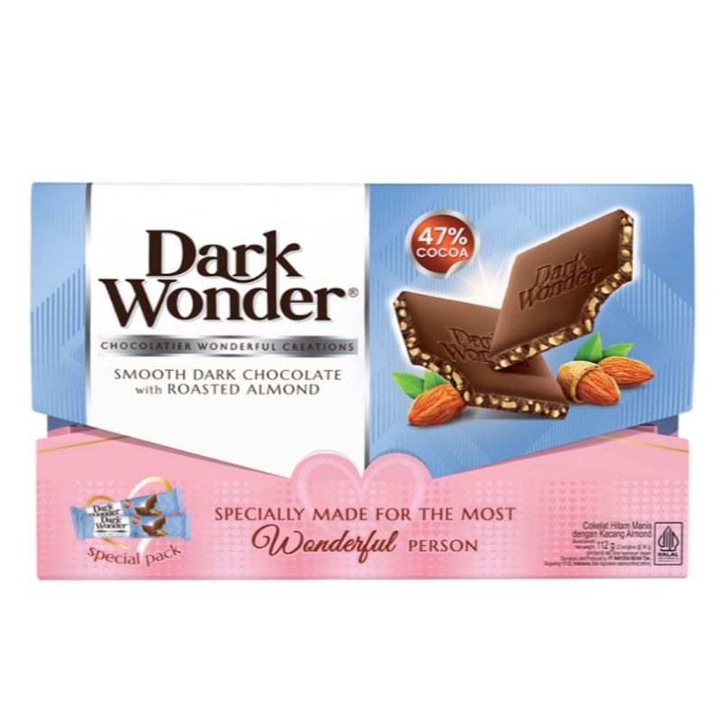 

Dark Wonder Smooth Cokelat Hitam Almond Panggang Valentine Edition 2 x 56gr