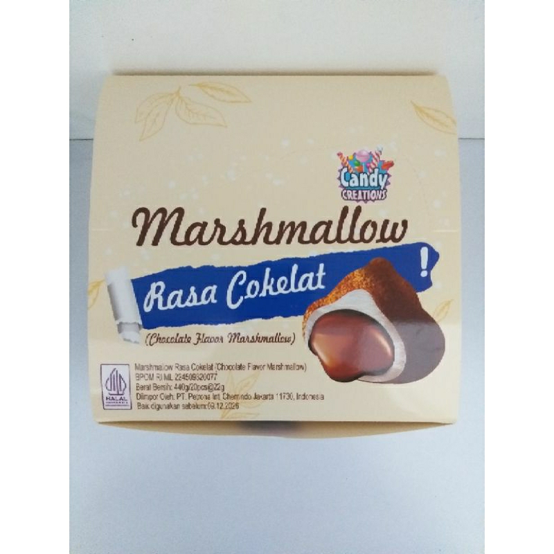 

snack marshmallow rasa cokelat