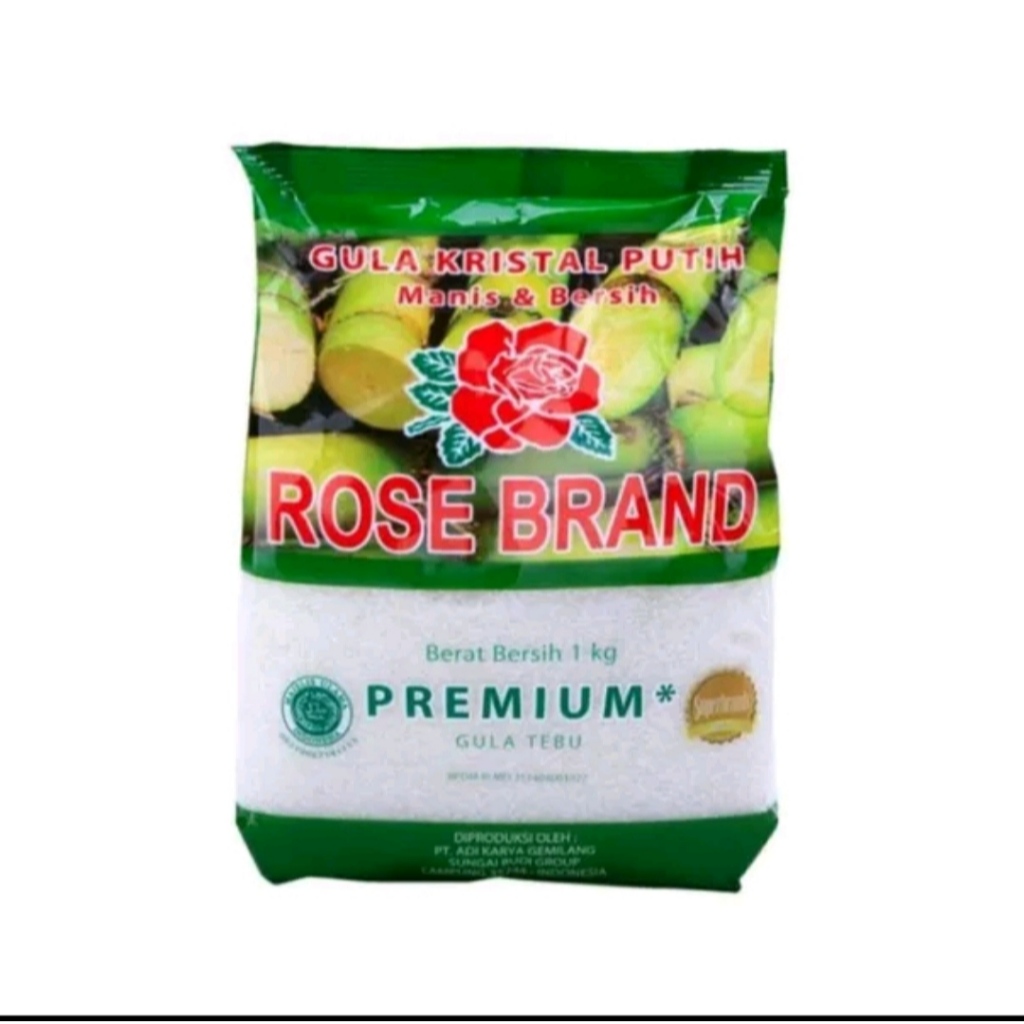 

ROSE BRAND GULA KRISTAL KEMASAN 1KG