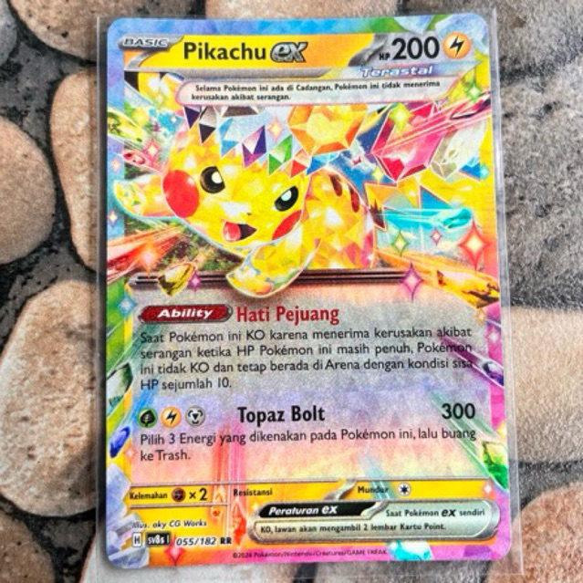 kartu pokemon pikachu ex rr