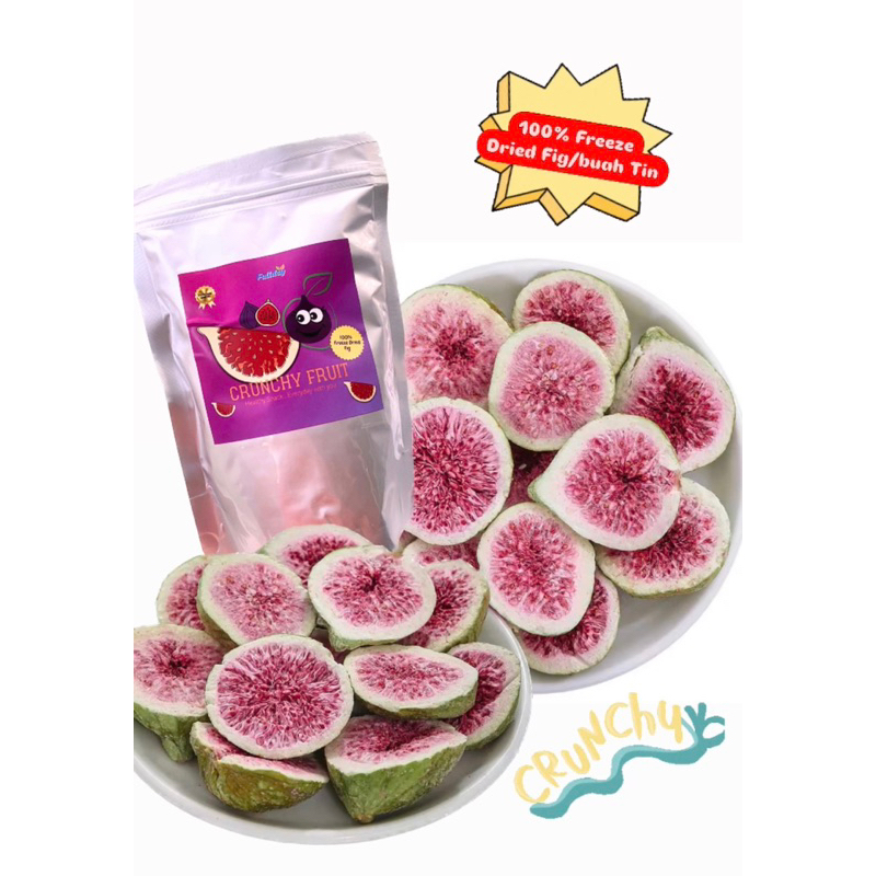 

GROSIR Crunchy fruit/ FREEZE DRIED FRUIT FIG / Buah kering Tin 50 gram