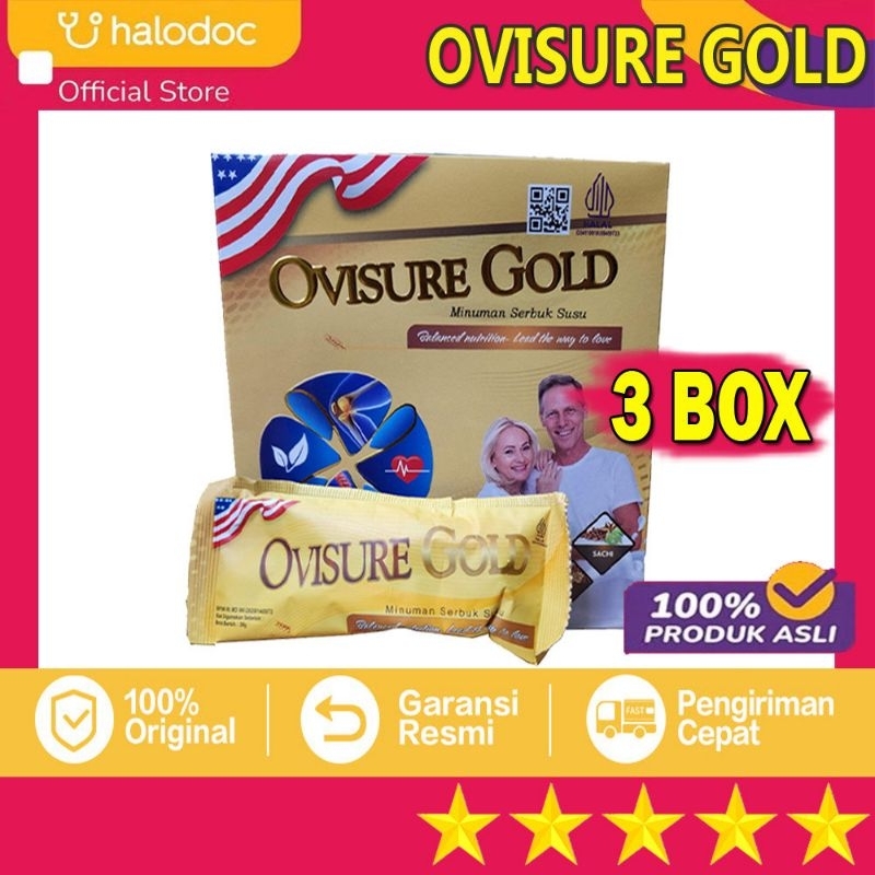 

PAKET 3 BOX OVISURE GOLD ORIGINAL USA - SUSU UNTUK PENGOBATAN TULANG SENDI TERBAIK