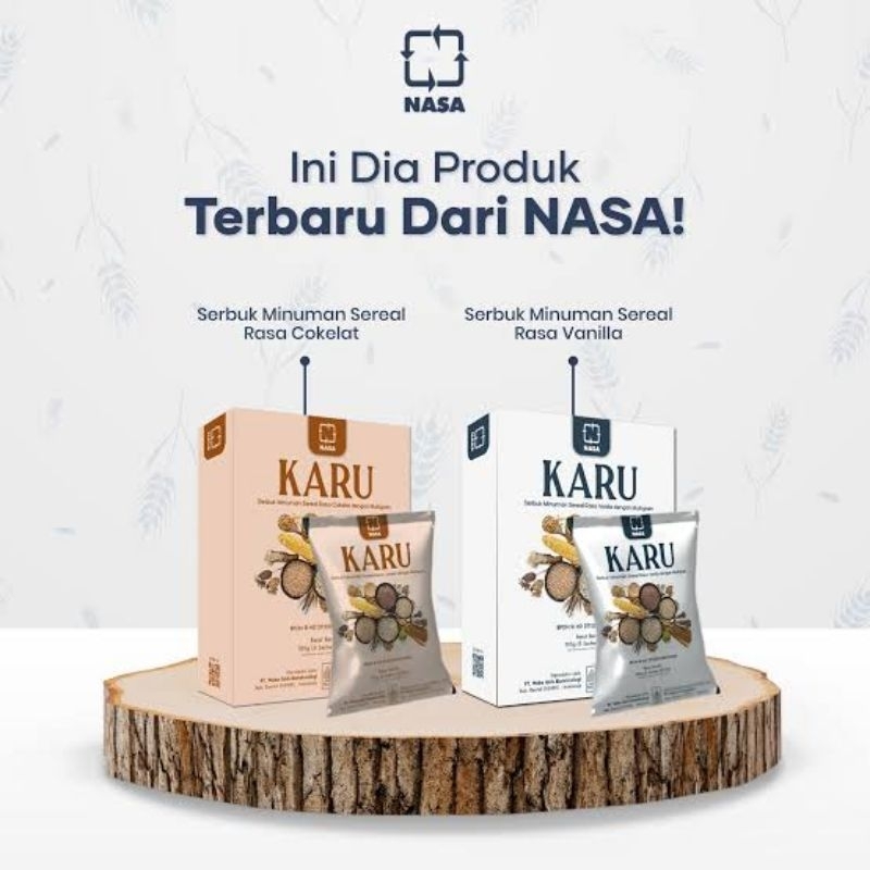 

Minuman Sereal Karu rasa vanilla & coklat dengan multigrain minuman pengganti sarapan