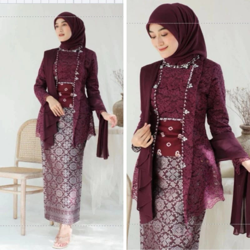 KEBAYA LAKSMI KUTUBARU | KEBAYA WISUDA MODERN | KEBAYA LAMARAN MODERN | ADA JUMBO XXL