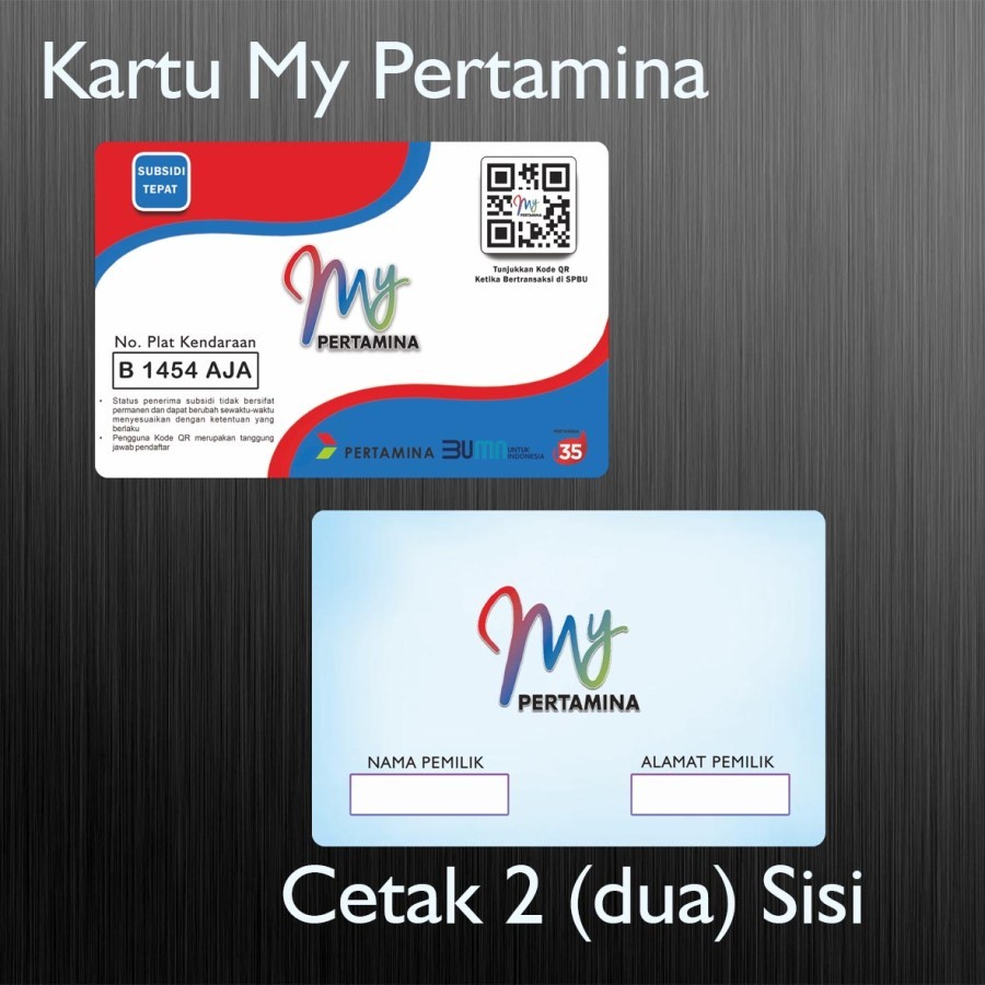 

CETAK KARTU MY PERTAMINA KEREN BONUS PLASTIK PELINDUNG KARTU (D-03)