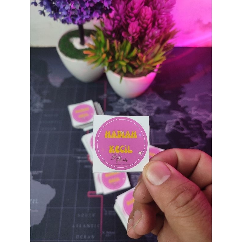 

[BISA CUSTOM] sticker thank you ucapan terimakasih kertas glossy sticker ukuran 3,5 cm