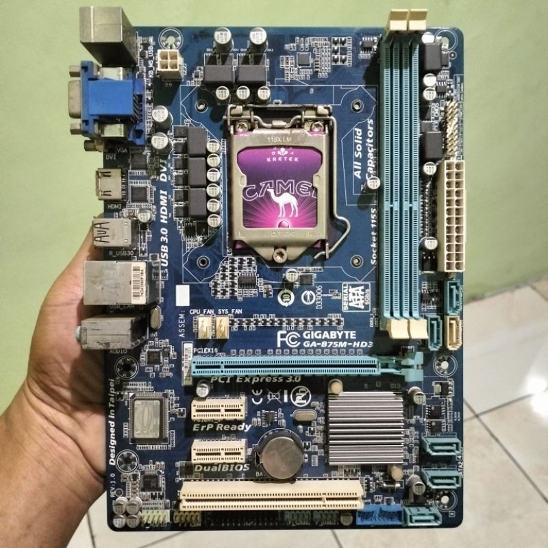 motherboard b75, 1155