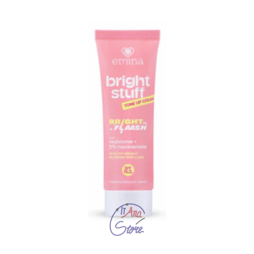 Emina Bright Stuff Tone Up Cream 20ml Pelembab Wajah Mencerahkan Instan Perlindungan dari Sinar UV T