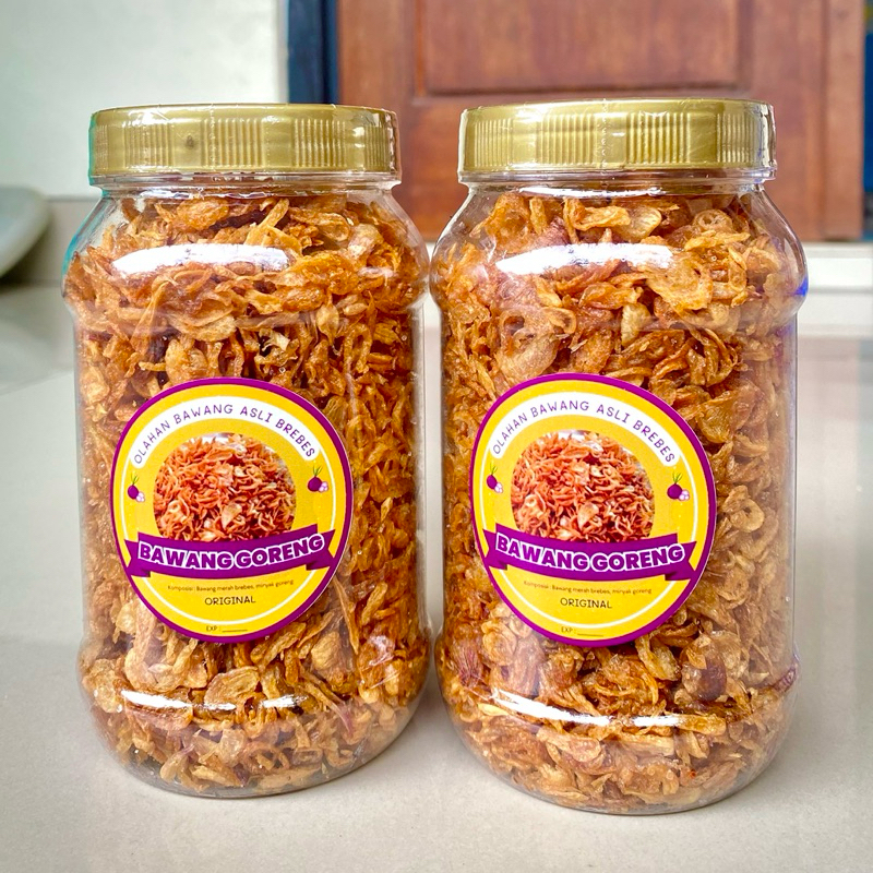 

BAWANG GORENG ASLI BREBES PREMIUM RASA ORIGINAL 2 PCS BOTOL 500ml DIJAMIN KRISPY GURIH KHAS BAWANG BREBES