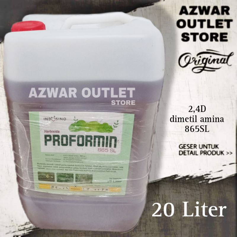 Proformin 865SL Herbisida 20 Liter | racun rumput daun lebar & teki | dimetil amina