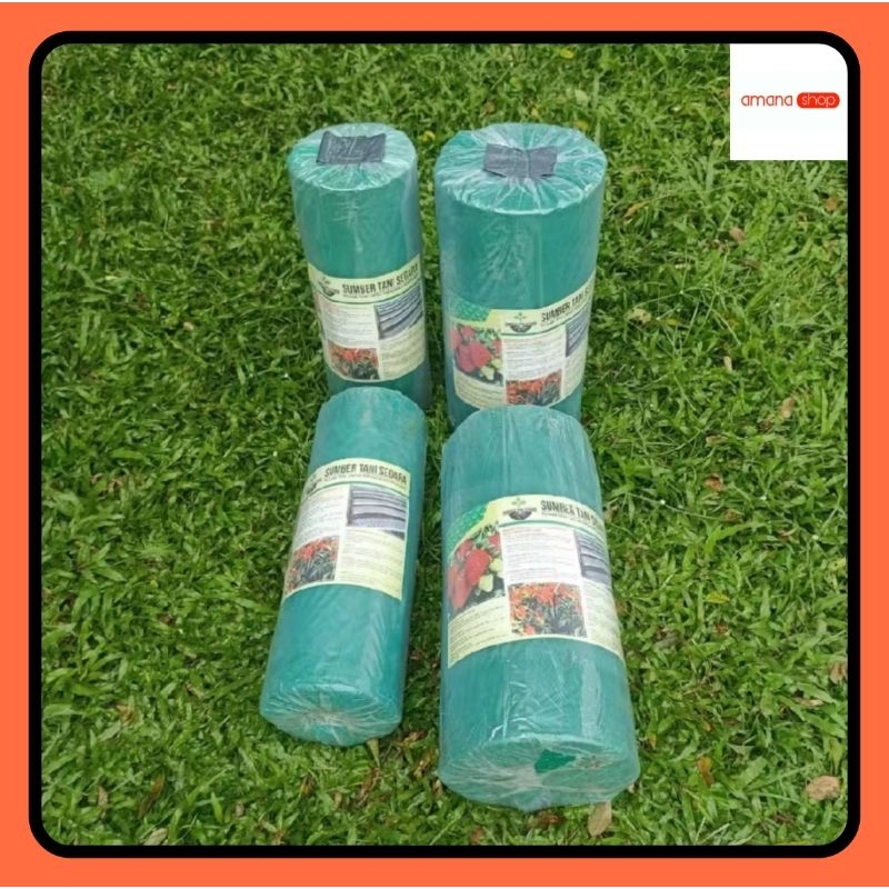 PLASTIK MULSA HITAM PERAK LEBAR 100 CM