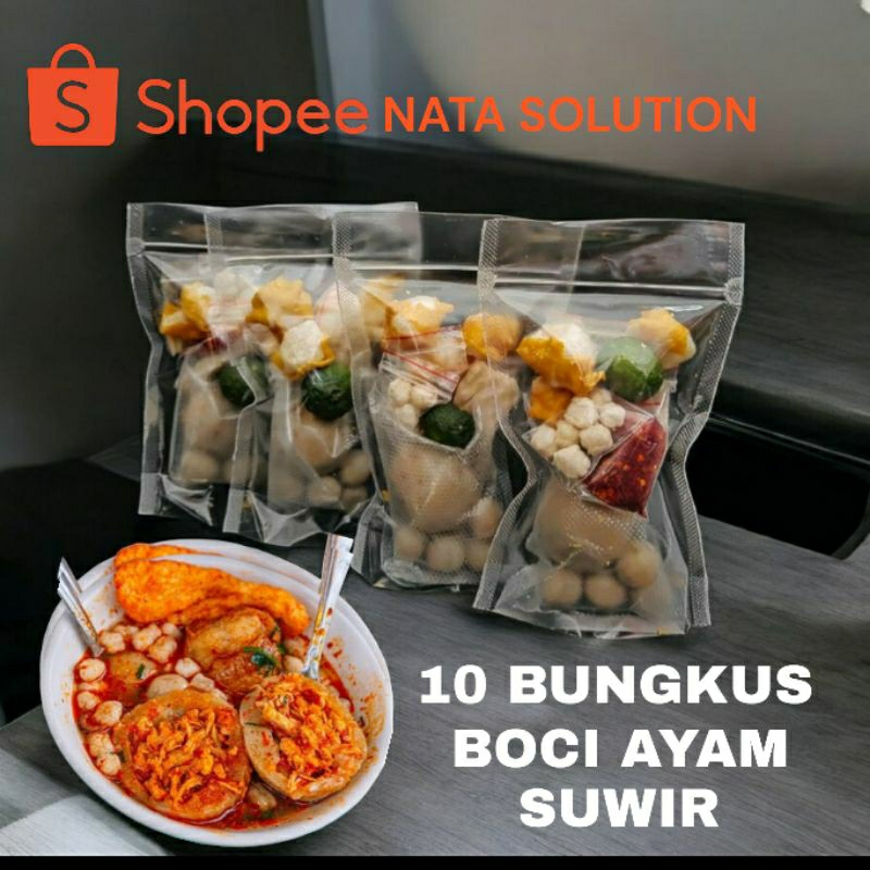 

Paket 10 bks Baso Aci Ayam Suwir