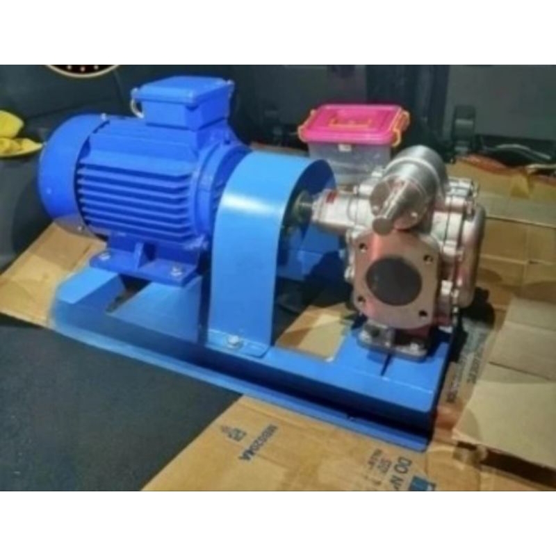GEAR PUMP KCB 300 SETENLIS SETEL 304 + MOTOR 7,5KW 10HP 3phase POD GARDE
