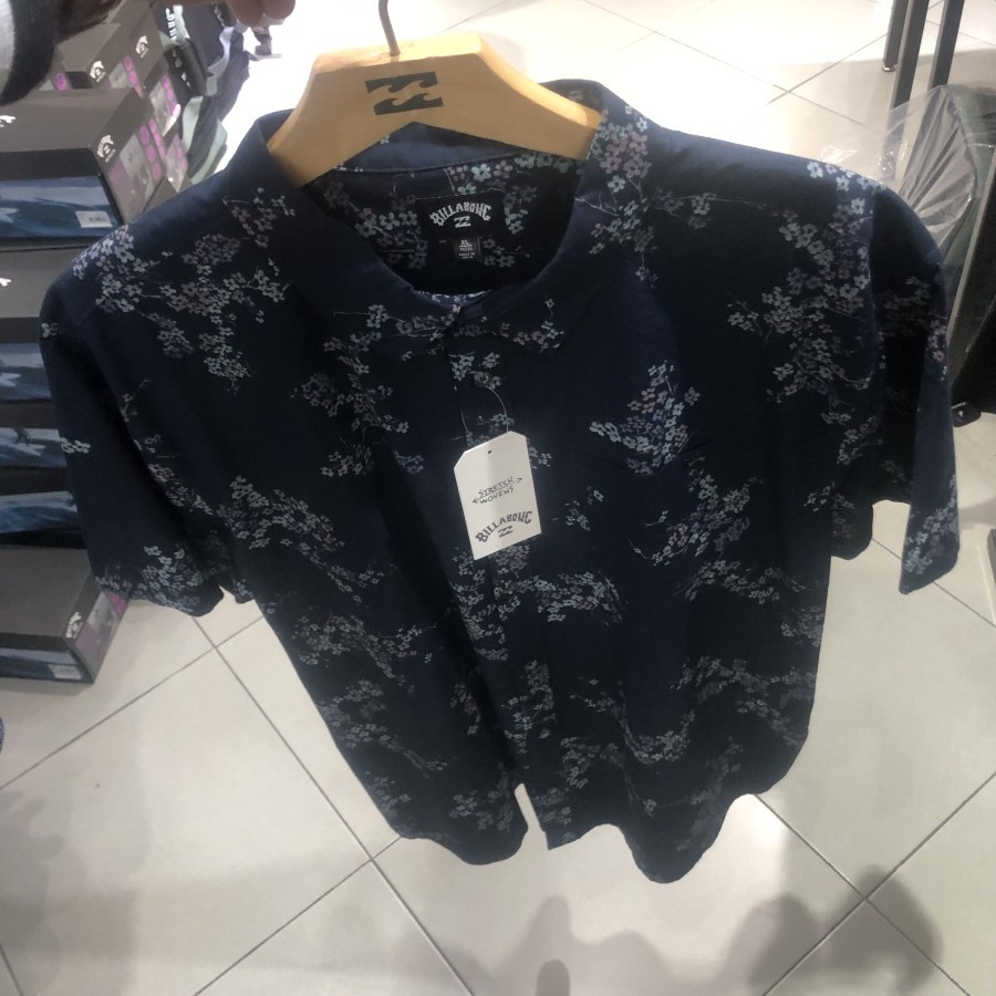 Kemeja pria billabong original woven top dark navy