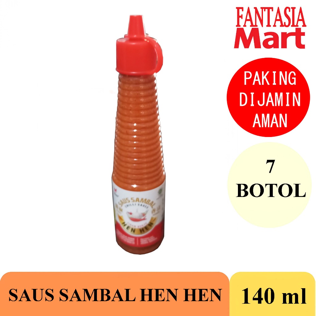

HEN HEN SAOS SAMBAL PEDAS SERBAGUNA 140ML PACK ISI 7 PCS FUN CORNER DENGAN PAKING AMAN