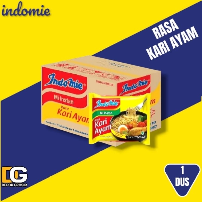 

Indomie Kari Ayam 1 Dus isi 40
