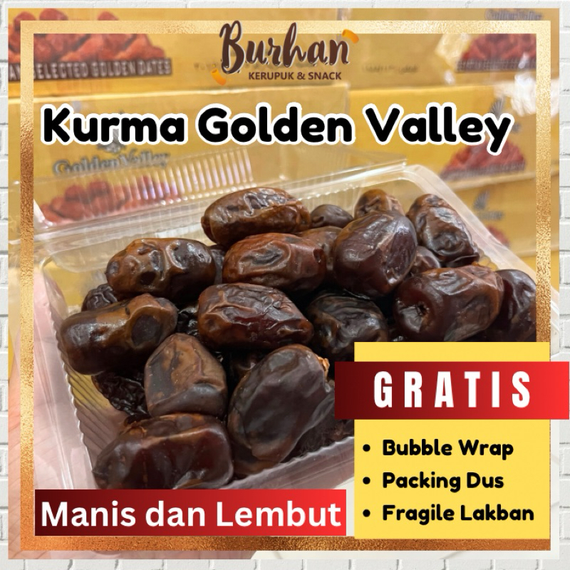 

Kurma Golden Valley Mesir 250gr | Burhan Snack Grosir Jember