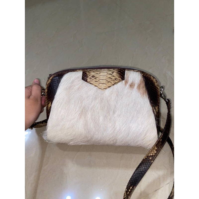 TAS REPTIL KULIT ULAR SEMI BULU