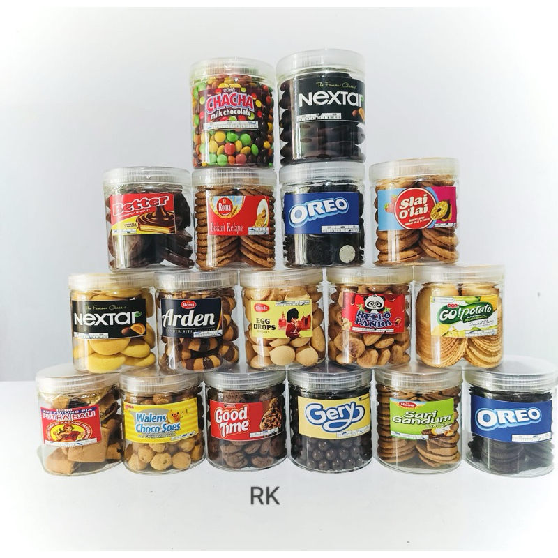 

Snack brand toples 600ml oreo, goodtime, hellopanda,gopotato,better dll