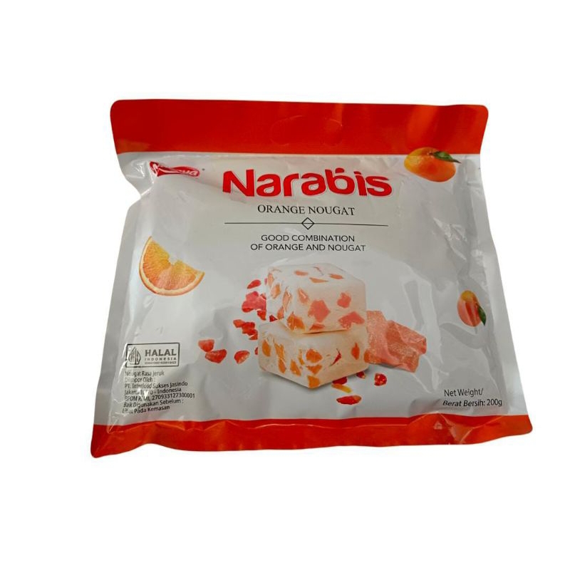 

Naraya narabis orange nougat good combination of orange and nougat rasa jeruk 200gr