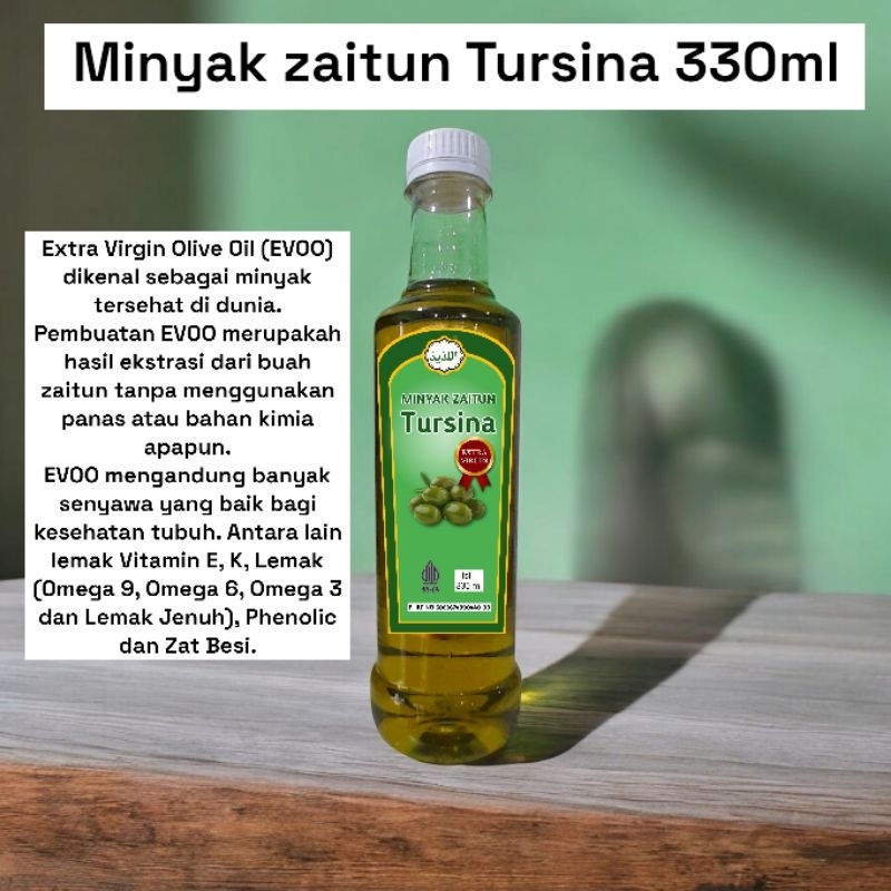 

Minyak zaitun Tursina 330ml Minyak Zaitun Extra Virgin