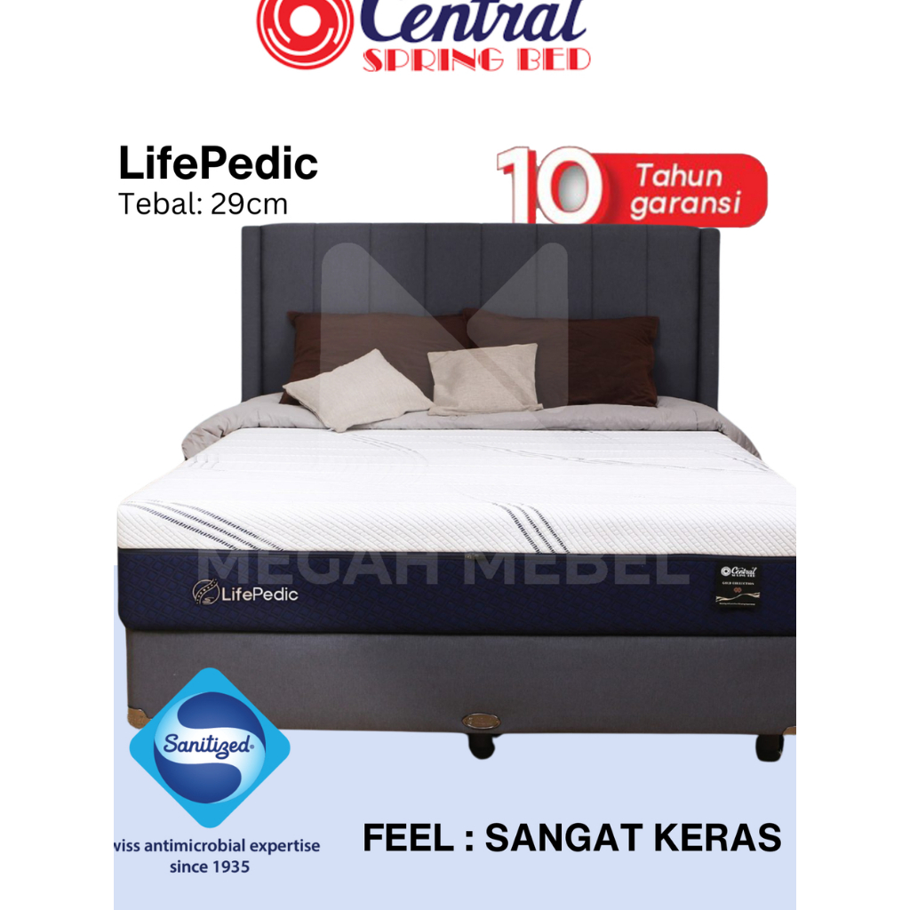 Central Spring Bed Tipe LifePedic Kasur Orthopedic