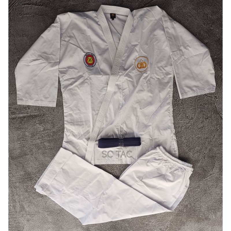 Baju JUDO POLRI PUTIH/Seragam JUDO POLISI PUTIH
